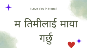 Read more about the article How to say I Love You in Nepali | I love you in Nepali